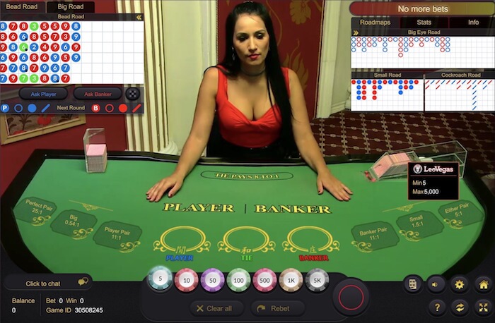 Descripción general de los juegos de casino en vivo