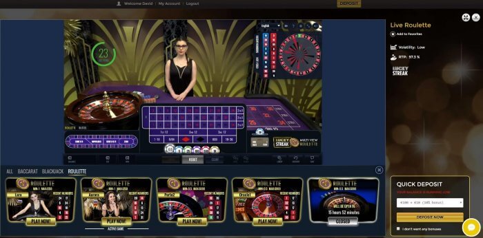 lucky streak live roulette