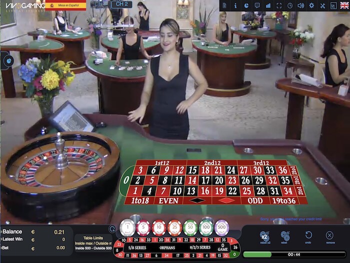 vivo gaming live roulette